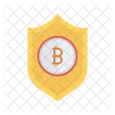 Bitcoins Security Shield Icon