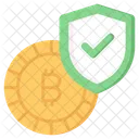 Bitcoin Security Protection Icon