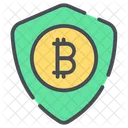 Bitcoin Security Finance Bank Icon