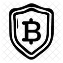 Bitcoin Security Lock Icon