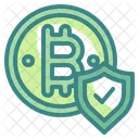 Bitcoin Security Bitcoin Protection Money Icône