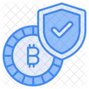 Bitcoin Security Protection Icon