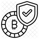 Bitcoin Security Protection Icon