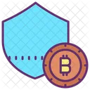 Security Shield Bitcoin Security Shield Secure Bitcoin Icon