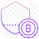 Bitcoin Security Shield  Icon