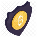 Seguranca De Bitcoin Seguranca De Criptomoeda Criptografia Icon