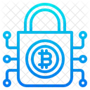 Bitcoin Criptomoeda Bloqueio Icon