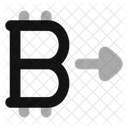 Bitcoin-Senden  Symbol