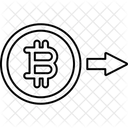 Bitcoin send  Icon