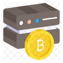 Bitcoin Server Cryptocurrency Crypto Icon
