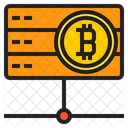 Bitcoin Server Server Bank Icon