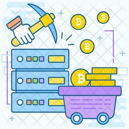 Bitcoin Server Mining  Icon