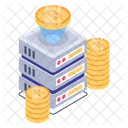 Bitcoin Blockchain Tech Bitcoin Server Technology Icon