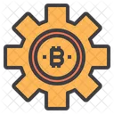 Management Money Bitcoin Cryptocurrency Bitcoin Setting Bitcoin Management Icon