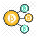 Bitcoin Sharing Bitcoin Network Icon