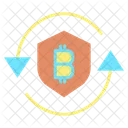 Cryptocurrency Securiity Shield Bitcoin Shield Bitcoin Security Icon