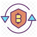 Cryptocurrency Securiity Shield Bitcoin Shield Bitcoin Security Icon