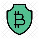 Bitcoin Shield Security Icon