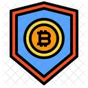 Shield Protect Bitcoin Icon