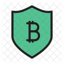 Bitcoin Shield Bitcoin Crypto Icon