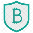 Bit Coin Shield Protection Icon