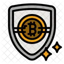 Bitcoin Shield Bitcoin Security Crypto Security Icon
