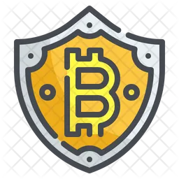 Bitcoin Shield  Icon