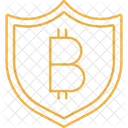 Bitcoin Shield Bitcoin Security Bitcoin Protection Icon