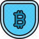 Bitcoin Shield Bitcoin Crypto Icon