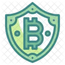 Bitcoin Shield  Icon