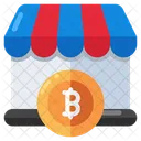 Bitcoin Shop Cryptocurrency Shop Crypto 아이콘