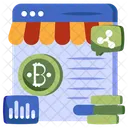 Bitcoin Shop Cryptocurrency Shop Crypto Icon