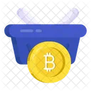 Bitcoin Shopping Cryptocurrency Shopping Crypto Icon