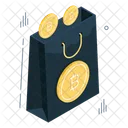 Bitcoin Shopping Cryptocurrency Shopping Crypto Icon