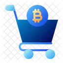Bitcoin shopping  Icon