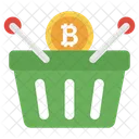 Bitcoin Shopping Investment Bitcoin Buying Icon