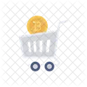 Cart Shopping Bitcoin Icon