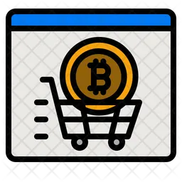 Bitcoin Shopping  Icon