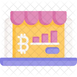 Bitcoin Shopping  Icon
