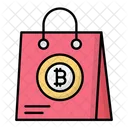 Bitcoin Shopping Bitcoin Crypto Icon