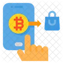 Bitcoin-Shopping-Zahlung  Symbol