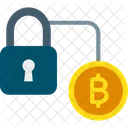 Bitcoin Sicherheit Bitcoin Transaktionsnetzwerk Blockchain Sicherheit Symbol