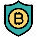 Bitcoin Sicherheit Schutz Transaktion Symbol