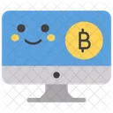 Bitcoin Smiley Online Bitcoin Emoji Icon