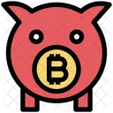 Bitcoin-Sparschwein  Symbol