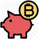 Bitcoin-Sparschwein  Symbol