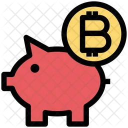 Bitcoin-Sparschwein  Symbol