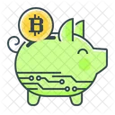 Bitcoin-Sparschwein  Symbol