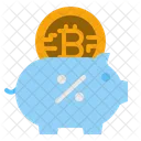 Bitcoin-Sparschwein  Symbol