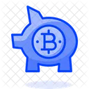 Bitcoin-Sparschwein  Symbol